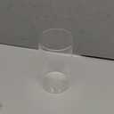 PATIKIL Clear Glass Cylinder Vase, 5.9" Tall and 3.1" Dia, 650 mL Capacity, Modern Tabletop Vase for Home Decor, Wedding Centerpieces