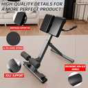 FITKS360 Roman Chair Hyperextension Bench – Adjustable Back Extension Machine for Glutes, Hamstrings & Lower Back – Foldable Multi-Purpose Workout Equipment for Home Gym