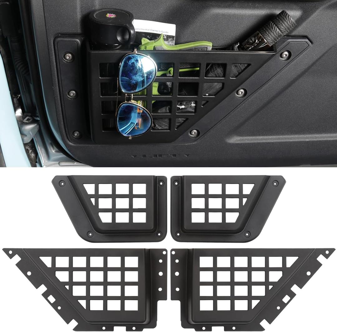 Molle Door Pockets for Ford Bronco 2021-2025 Side Door Pockets Molle Panel (Front and Rear)