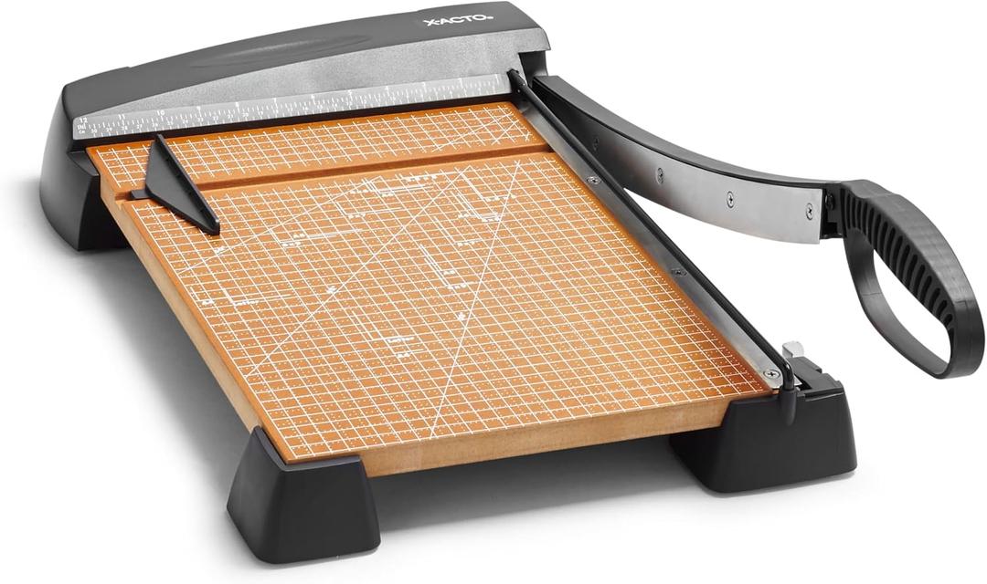 X-ACTO Heavy Duty Wood Guillotine Paper Trimmer, 15" Cutting Surface - Durable, Precise, Designed for School and Work Settings