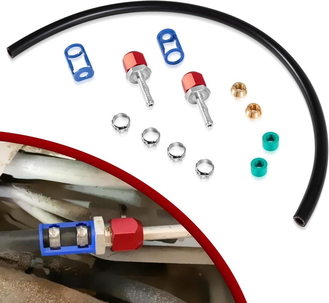 800-671 A/C Line Splice Kit for 3/8" Line With No. 6 Hose 24 Inches, Air Conditioning Repair Splice Connector Kit, Universal Fit for 3/8" Line to Hose Repair