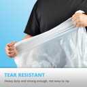 Ultra Thick Heavy Duty Plastic 15 Gallon Drawstring Trash Bags Large 80 Count White Leak Proof Garbage Bags for Tall Kitchen Home Office Outdoor