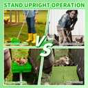 4-in-1 Chicken Manure Scoop, Coop Cleaner Tool for Scoop Sift Rake Level, Lightweight Durable for Chicken Coop Cleaning, Sand Sifting, Poultry Farming & Waste Management(Single Unit, Green)