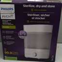 Philips Avent Baby Bottle Sterilizer and Dryer Premium, Removes 99,9% of Bacteria, Chemicals Free, Capacity 6 Bottles/Teats/Accessories, Modular Space Saving Design, Model SCF293