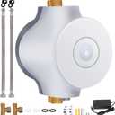 Smart Instant Hot Water Recirculating Pump System NSF/ANSI 61 & 372 for Tanked, Tankless Water Heater 3 speed Bulit-in Thermostat Recirculating Pump for Water Heater Extremely Quiet HBS24-12