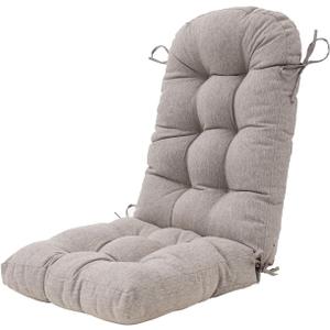 Outdoor Rocking Chair Cushion for Adirondack Chair, High Back Patio Outdoor Seat Chair Cushion 49x19in, Tan,Taupe, 1piece/1pack