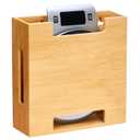 Bamboo Kitchen Scale Holder, Wall Mount or Magnetic Fridge Mount  No-Drill Adhesive Organizer for Digital Food & Coffee Scales | Slim Space-Saving Storage