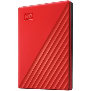 WD 1TB My Passport, Portable External Hard Drive, Red, backup software with defense against ransomware, and password protection, USB 3.1/USB 3.0 compatible - WDBYVG0010BRD-WESN