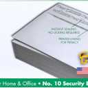 Mead #10 Security Business Envelopes Letter Size 4-1/8" x 9-1/2"  Peel and Seal, Privacy Lined, No-Window, Press-It Seal-It Self-Adhesive for Home & Office Mailing, 45 Count (75026)