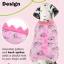 CuteBone Dinosaur Costume Dog Pajamas, Stretchy Spandex Crystal Velvet Sleepwear Coat for Small Dogs, Soft & Warm Pet Outfit Clothes for Cold Weather, Cozy Pullover Design COSP09M, Medium