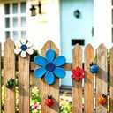 Metal Garden Wall Art Decorative Set of 4 Cute Ladybugs Outdoor Wall Sculptures
