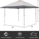 CORE 13 FT x 13 FT Instant Pop Up Canopy Tent | Portable Straight Leg Outdoor Gazebo Shelter with Wheeled Carry Bag | Perfect for Camping, Beach, Picnic, Backyards, BBQ, Tailgate, Patio and Party, 13' x 13' Center Push Instant Canopy