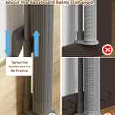 Retractable Baby Gate for Stairs – 34" Height, Expands up to 71" Width, Safety Gate for Infants, Toddlers, Dogs & Pets, Easy Install, Gray Puppy Gate for Indoor & Outdoor Use, Gray