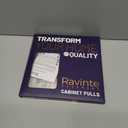 Ravinte 3 Pack 5'' Cabinet Pulls Matte Black Stainless Steel Kitchen Drawer Pulls Cabinet Handles 5Length, 3 Hole Center