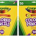 Crayola 50ct Long Colored Pencils (68-4050) Pack of 2