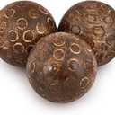 Decorative Balls Mango Wood Round Balls Set of 3 Individual Use Ideal for Use in Living, Dining Room Home Dcor (3" x 3" x 3"), (Set of 3)