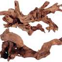 redfeiyang Driftwood for Aquarium, 2 Pieces 13-16 Inches Large Wood Assorted Branches for Fish Tank Decor,Reptile Hide, Safe Drift Wood Pieces, Safe Habitat for Turtle,Snake,Lizard,Bearded Dragon