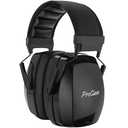ProCase Noise Cancelling Ear Muffs SNR 33dB, Ear Hearing Protection Headphones for Adults, Sound Proof Ear Defenders for Work, Mowing, Shooters Shooting Gun Range, Construction -Black