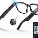 Smart Glasses with Camera and Bluetooth, 800W HD Anti-Shake Camera Glasses, 1080P Video Recording, Audio, Translation, GPT Assistant, 290 mAh, AI Glasses for Men Women with Meetings & Vlogging