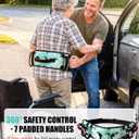Rhino Valley Gait Belt Transfer Belt for Senior with 7 Handles, 59" Anti-Slip Transfer Belt for Elderly, Lift Belt with Quick Release Buckle, Medical Nursing Safety Patient Assist, Green Lily