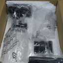 Set of 2 Wall Sconces for Bathroom, Modern Vanity Light Fixtures, Matte Black Wall Mount Lighting Lanterns, Farmhouse Wall Lights with Clear Glass Shade for Bedroom Living Room Mirror Hallway Kitchen