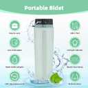Hibbent Portable Bidet for Travel, High Pressure Handheld Electric Sprayer, Rechargeable Travel Bidet for Women & Men, Personal Hygiene Cleaning, Soothing Postpartum Care, perineal, Green