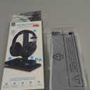 iLIVE 5-in-1 Headphone Stand and Wireless Charger Black