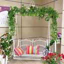 RECUTMS Artificial Vines Ivy Garland 2Pcs 6Ft Fake Hanging Vine Plants Faux Green Grape Leaves Greenery Indoor Outdoor Home Office Garden Wedding Jungle Beach Birthday Party Arch Table Spring Decor