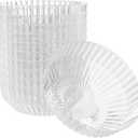 Exquisite Clear Plastic Bowls Disposable - 16 Oz - 20 Count - Disposable Soup Bowls - Great for Weddings Parties And Formal Occasions (5.25 inches (Diameter) x 2 inches (Height))