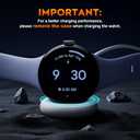 Misxi 2-Pack Case Ultra-Thin Tempered Glass Screen Protector Compatible with Google Pixel Watch 4 (2025) 45mm, High Touch Sensitivity Protective Cover for Pixel Watch 4, Black