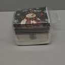 Janlaugh 200 Pcs Christmas Paper Napkins Disposable Snowman Cocktail Napkins Decoupage 2 Ply Snowflake Dinner Napkins Santa Beverage Napkins for Xmas Winter Table Decor(Black,Snowman)