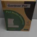 Gardner Pet Automatic Dog Water Dispenser Gravity Stainless Steel Water Waterer Feeder, 100% BPA-Free Large Capacity Water Feeding Bowls for Medium & Large-Sized Dogs Cats Other Pets -(1 Gallon) (Dark Grey)