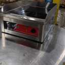 CROSSON 16"*16" Electric Chrome Plated Griddle,Commercial Countertop Flat Top Griddles with Non-Stick 2/5" Thick Iron Cooking Plate for Restaurant and home use-120V/1750W,Spatula Included