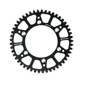 SCAR Aluminum alloy Rear Sprocket Compatible with YAMAHA YZ YZX YZF WRF YZFX 125 250 450 99-25 FANTIC, Black - 51 tooth