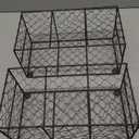 DII Chicken Wire Collection Farmhouse Vintage Wall Baskets, Small Basket, Vintage Grey