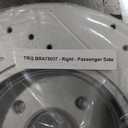 TRQ Front and Rear Brake Pad and Rotor Set Ceramic G Coated Drilled Slotted Rotors Compatible with 2002-2004 Ford Focus SVT