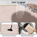 Bath Mats 36x24 Non-Slip Absorbent Bathroom Rug, Quick Dry Machine Washable Shower Tub Mat with Rubber Backing, Soft Floor Carpet for Bathroom Decor Waffle White
