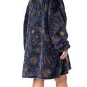 Harry Potter Womens Wearable Blanket Hoodie | Adults Fluffy Fleece Hooded Pullover Hogwarts Graphic | Wizard Lined Loungewear with Big Pocket