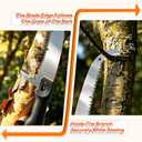 AgiiMan 30FT Reach Pole Saws for Tree Trimming, Pole Saws with 5-24FT Telescoping Extension Pole Pruning Pole Saw with 24" Blade Manual Pole Saw for Tree Pruning Forestry Yard Garden, and Patio