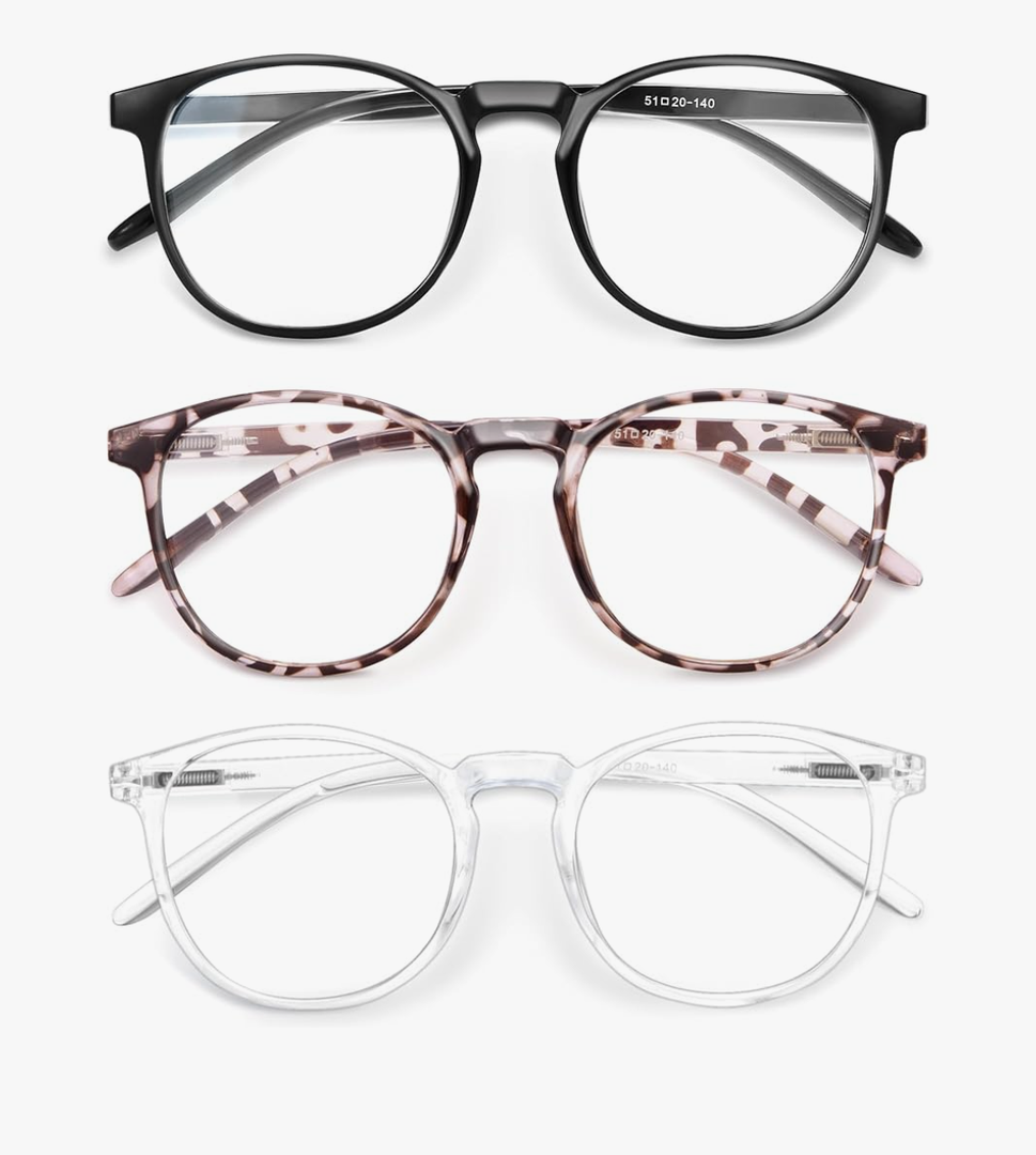 IBOANN Iconic Blue Light Glasses for Woman - Computer Glasses 99% Blue Light Blocking - Anti Eyestrain & UV Glare Protection
