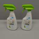 BabyGanics Toy & Highchair Cleaner Spray, Fragrance Free, 17oz Spray Bottle, Made without ammonia, bleach, phosphates, phthalates or dyes, Pack of 2.