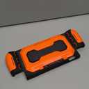 Mumba Dockable for Nintendo Switch 2 Case with Flip Stand, [Titan] Ergonomic Switch 2 Grip Protective Cover Holds 5 Game Cards & 2 TF Cards TPU Accessories and Quick-Release Joy-Con Design (Orange)