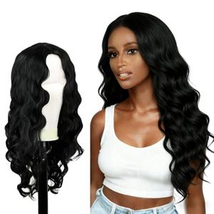 Long Wigs for Black Women 26 Inch Lace Front Wigs 180% Density Wear Glueless Wig Machine Made Natural Color (26 Inch)