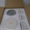 Ceramic Dinnerware Sets for 6, 18 Pieces Stoneware Plates and Bowls Sets, Chip and Stain Resistant Modern Dishes, Dishwasher & Microwave Safe Dinner Set, Gradient Green