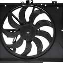 SCITOO 620-467 Radiator Cooling Fan Compatible for 2012-2019 for Nissan for Versa 1.6L 2014-2019 for Nissan for Versa Note 1.6L