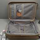 Traveler's Choice Pagosa Indestructible Hard shell Expandable Spinner Luggage, Latte Beige, 22-Inch Carry-on