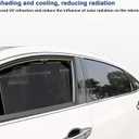 Fydun Universal Car Sun Shade - Automatic Lifting Telescopic Curtains for Sun Glare and Heat Blocking (Back Left)