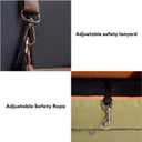 FUNNYFUZZY Dog Car Seat for Small Dogs, Waterproof Dog Booster Car Seats, Faux Leather Pet Vehicle Seat Travel Bed with Thick Cushion, Carseat for Dogs, Orange Green