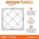 Amazon Basics 20x20x1 Air Filter 6-Pack, MERV 11 AC Furnace Filters, Dust, Pet, Allergen Control , Electrostatic (Actual Size: 19.75 x 19.75 x .75)