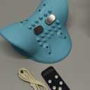 ILoveU 2025 Upgraded Shiatsu Neck Massager Pillow  3-in-1 Heat/Vibration/Wave Modes with Remote, USB-C Rechargeable, Portable for Car/Office/Home